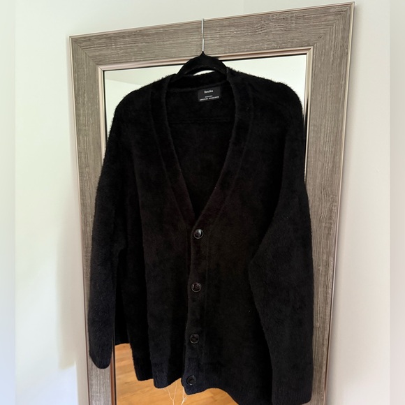Black Sweater cardigan Oversize Medium - Picture 1 of 4